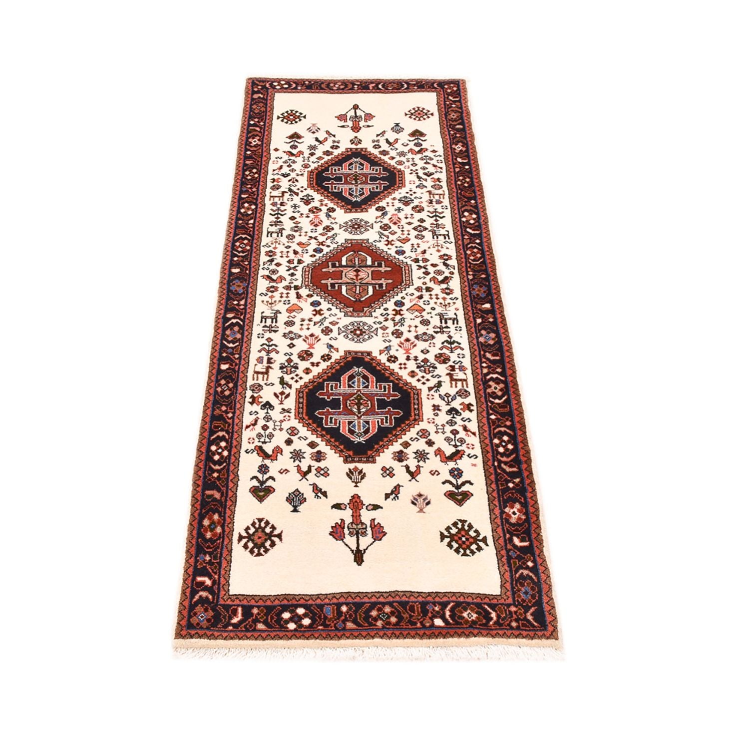 Tappeto corsia Tappeto Gabbeh - Kashkuli Persero - 205 x 65 cm - multicolore