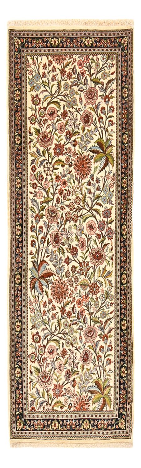 Tappeto corsia Tappeto Persero - Ghom - Reale - 203 x 63 cm - beige chiaro