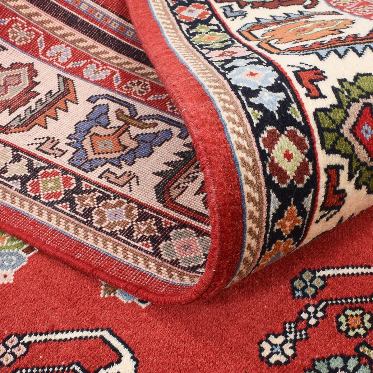 Tappeto Gabbeh - Kashkuli Persero - 203 x 124 cm - rosso