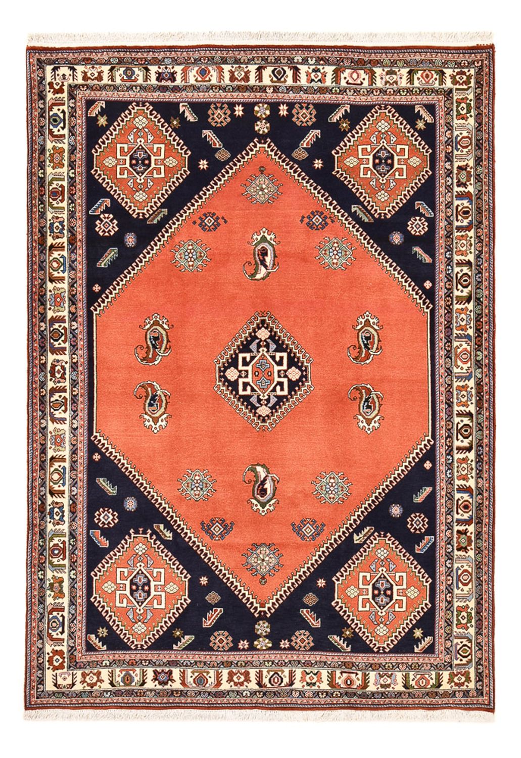 Tappeto Gabbeh - Kashkuli Persero - 245 x 168 cm - rosso chiaro