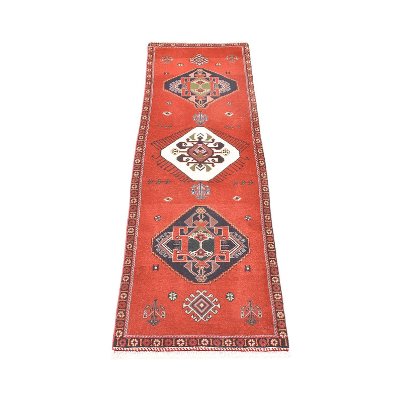 Tappeto corsia Tappeto Gabbeh - Kashkuli Persero - 197 x 54 cm - rosso