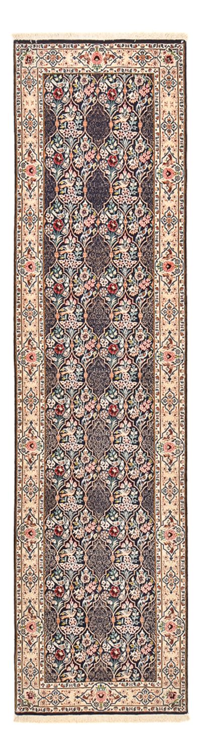 Tappeto corsia Tappeto Persero - Ghom - Reale - 300 x 80 cm - blu scuro