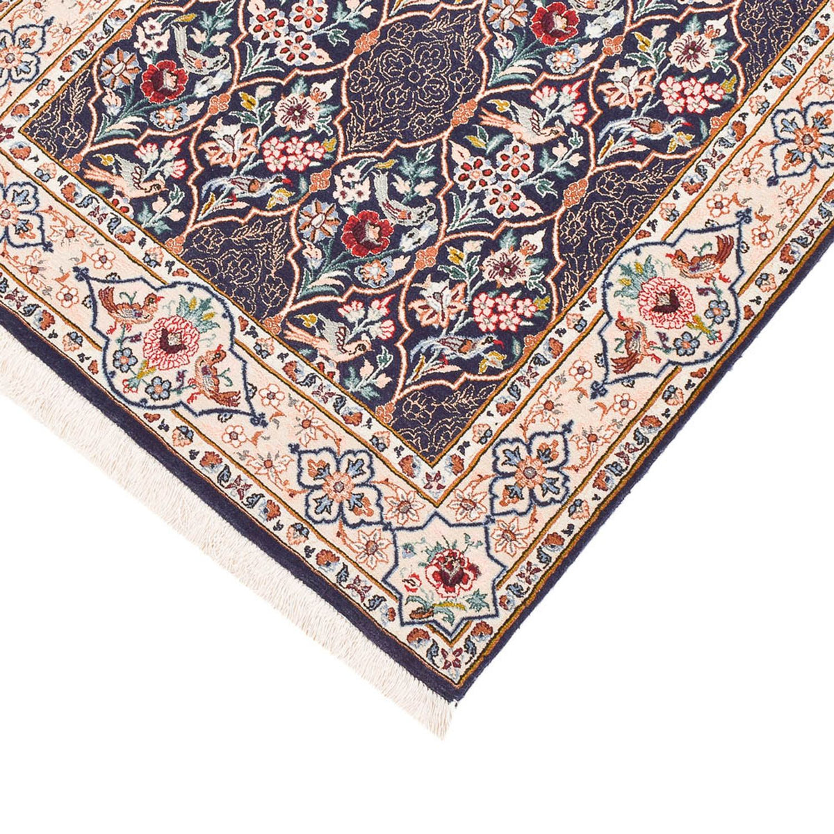 Tappeto corsia Tappeto Persero - Ghom - Reale - 300 x 80 cm - blu scuro
