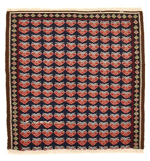 Tappeto Kelim - Orientale quadrato  - 66 x 66 cm - multicolore