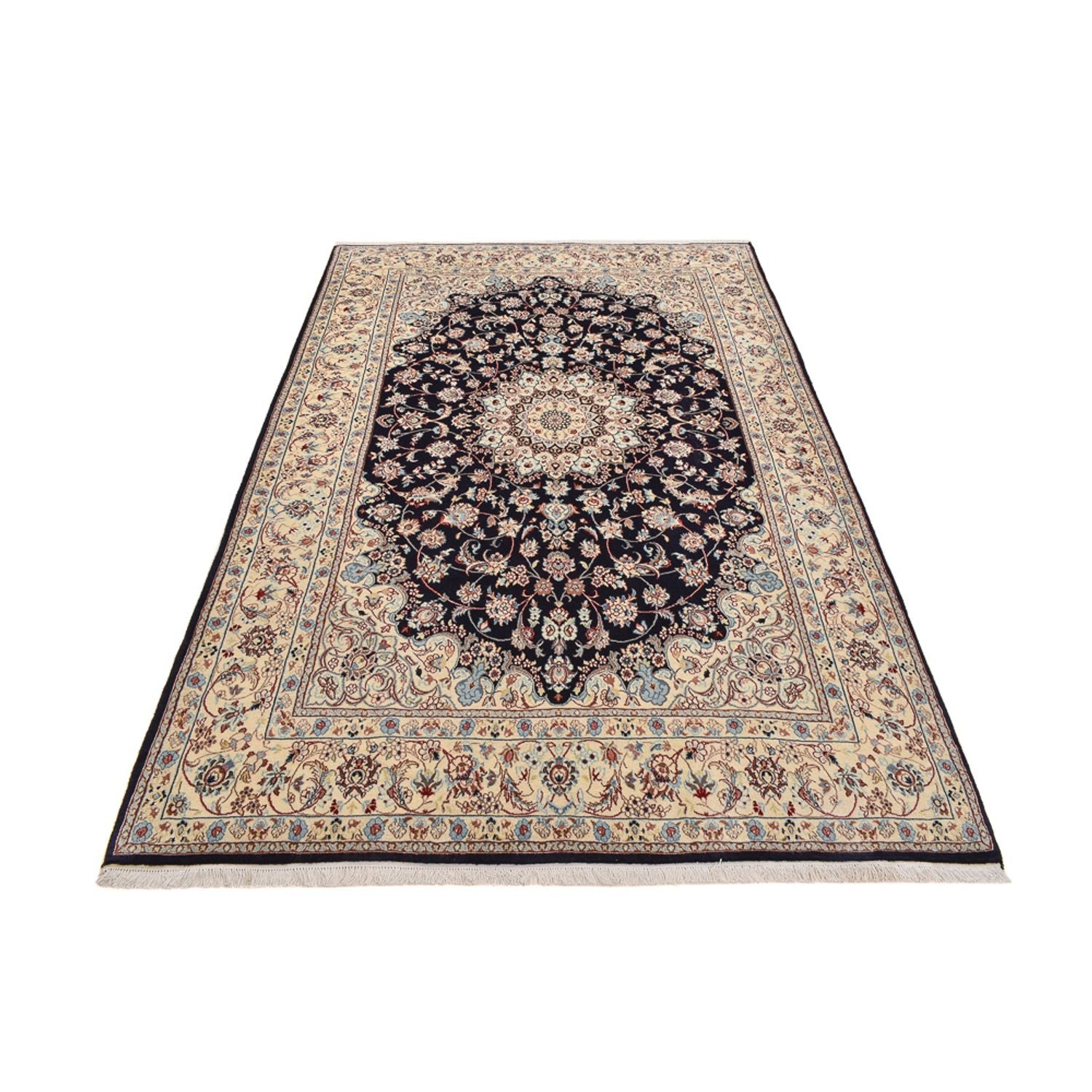 Tappeto Persero - Nain - Reale - 317 x 200 cm - blu scuro