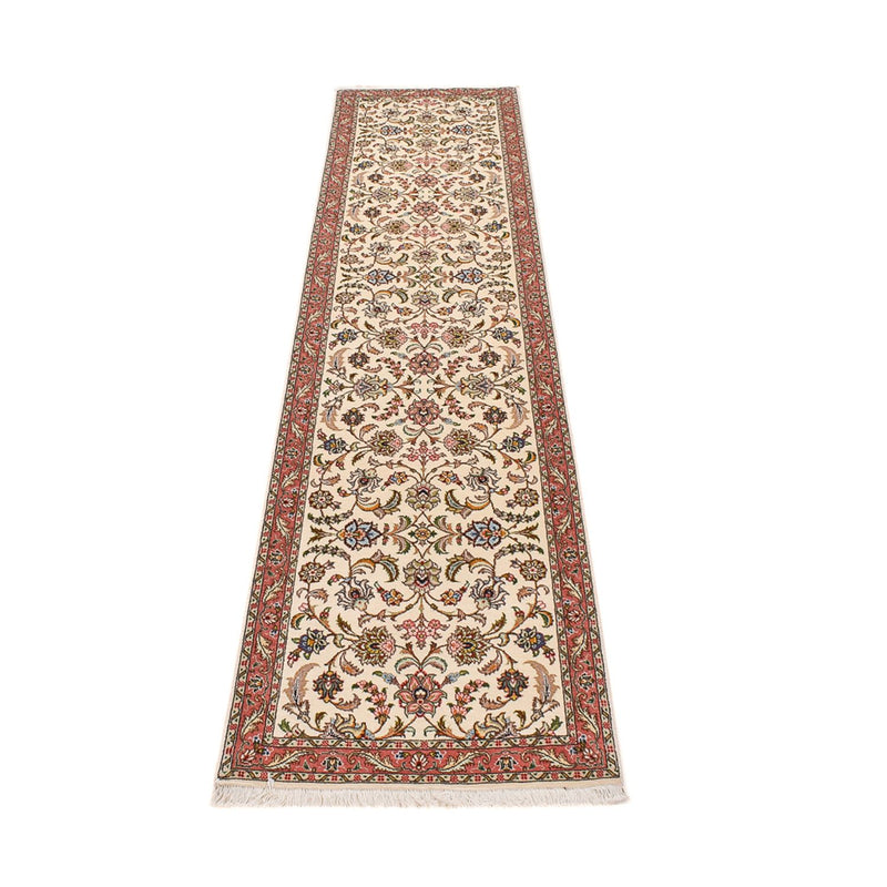 Tappeto corsia Tappeto Persero - Tabriz - Premio - 302 x 72 cm - sabbia