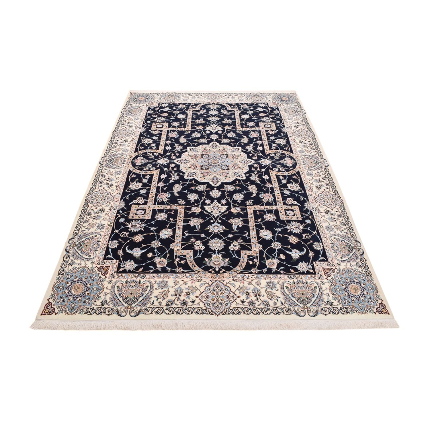 Tappeto Persero - Nain - Premio - 308 x 207 cm - blu scuro