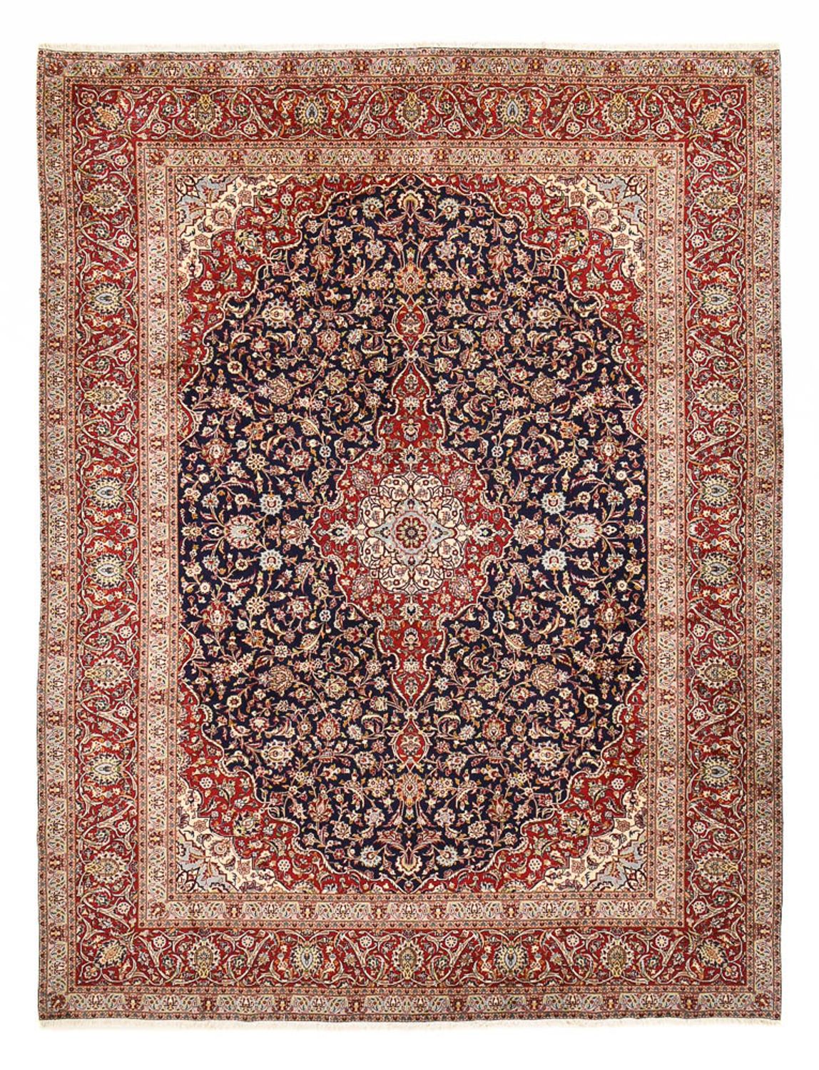 Tappeto Persero - Keshan - 389 x 302 cm - blu scuro