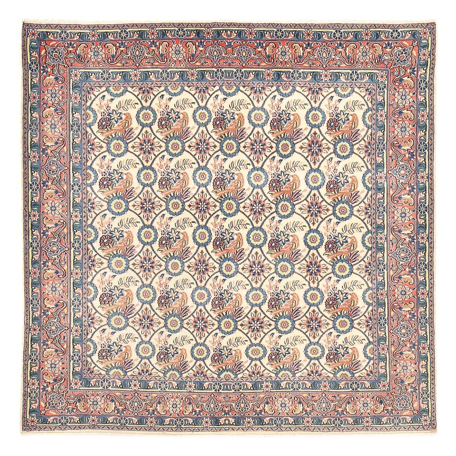 Tappeto Persero - Keshan quadrato  - 192 x 195 cm - multicolore