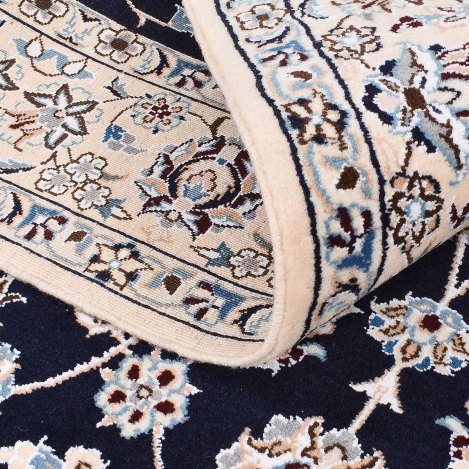 Tappeto Persero - Nain - Reale - 190 x 148 cm - blu scuro