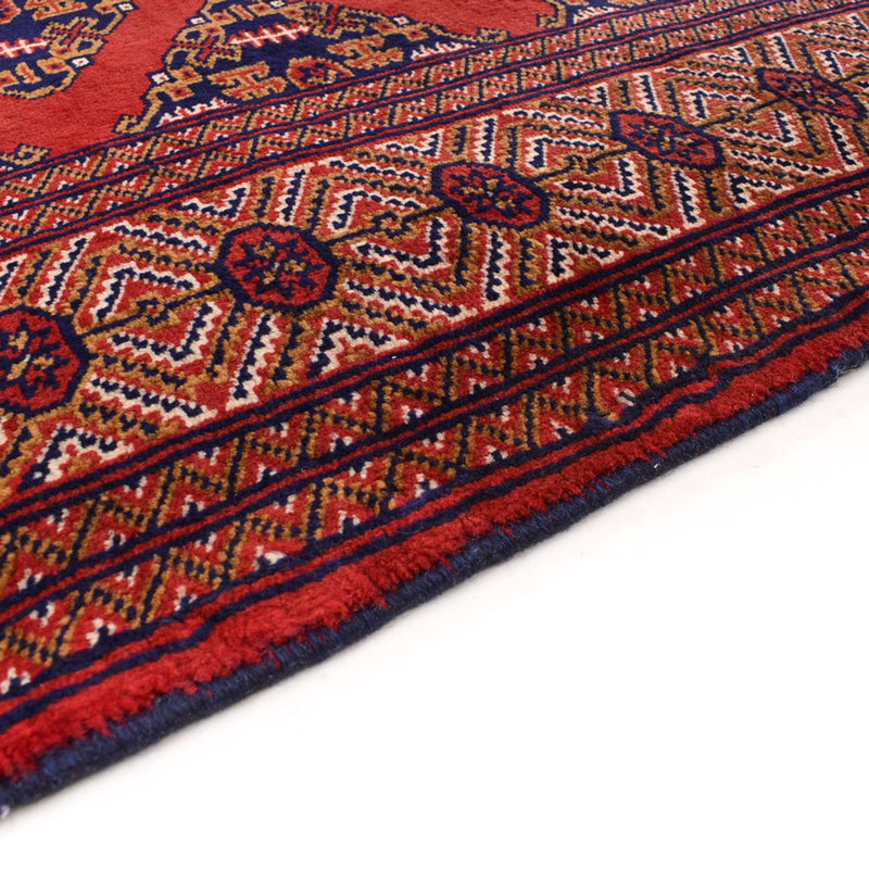 Tappeto corsia Tappeto Turkaman - 377 x 104 cm - rosso scuro