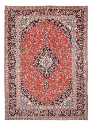Tappeto Persero - Keshan - 395 x 286 cm - rosso