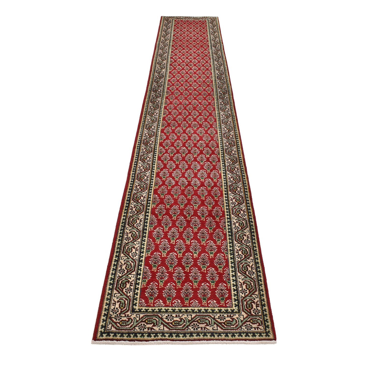 Tappeto corsia Tappeto Persero - Tabriz - 460 x 73 cm - rosso