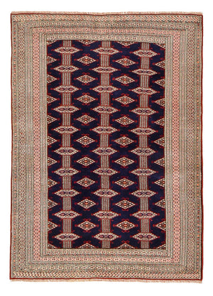 Tappeto Turkaman - 175 x 125 cm - blu scuro