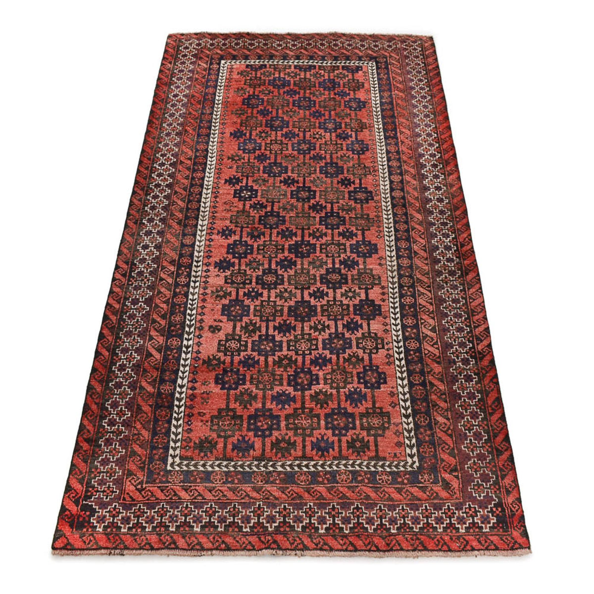 Tappeto corsia Tappeto Turkaman - 219 x 114 cm - rosso chiaro