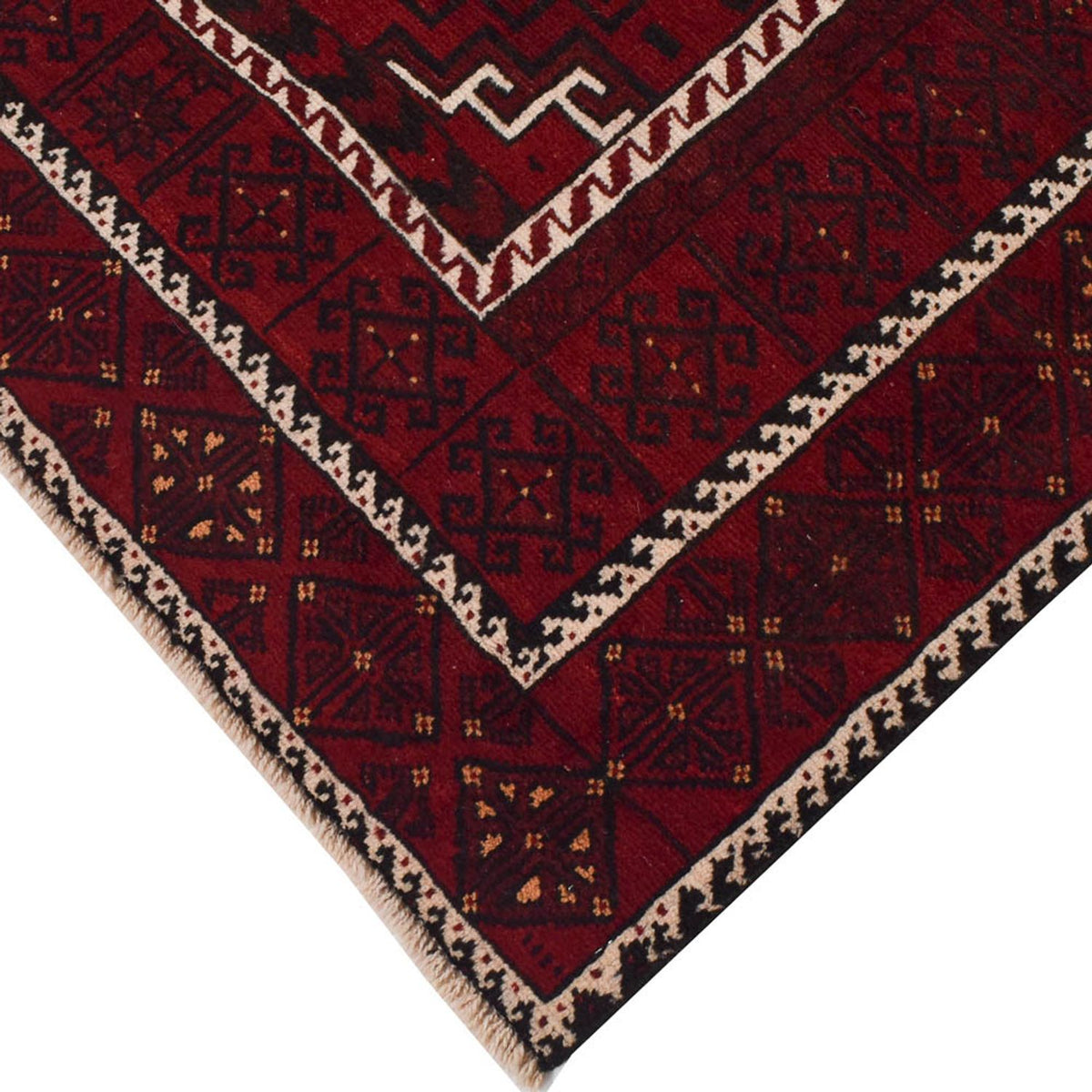 Tappeto corsia Tappeto Belutsch - 214 x 110 cm - ruggine