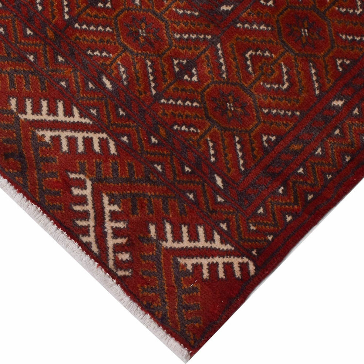 Tappeto corsia Tappeto Turkaman - 287 x 102 cm - rosso