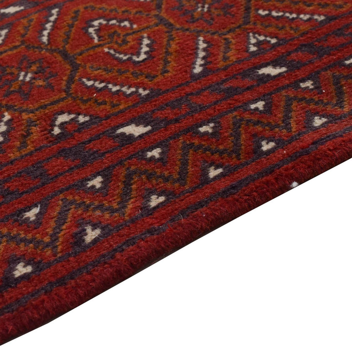 Tappeto corsia Tappeto Turkaman - 287 x 102 cm - rosso