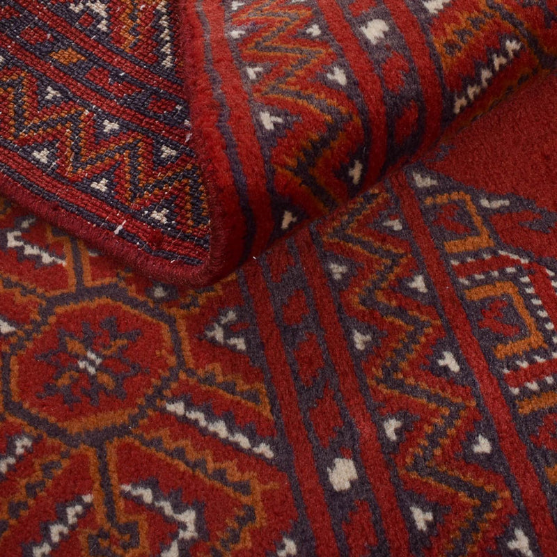 Tappeto corsia Tappeto Turkaman - 287 x 102 cm - rosso