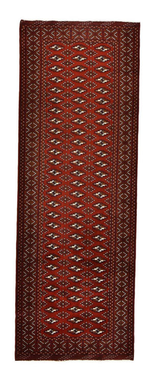 Tappeto corsia Tappeto Turkaman - 287 x 101 cm - ruggine