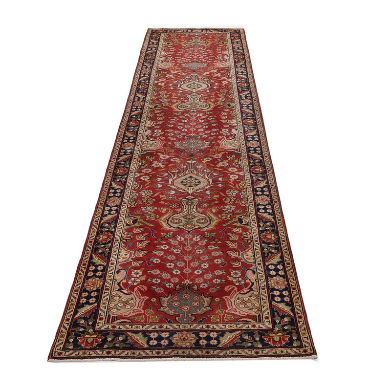 Tappeto corsia Tappeto Persero - Tabriz - 400 x 92 cm - rosso