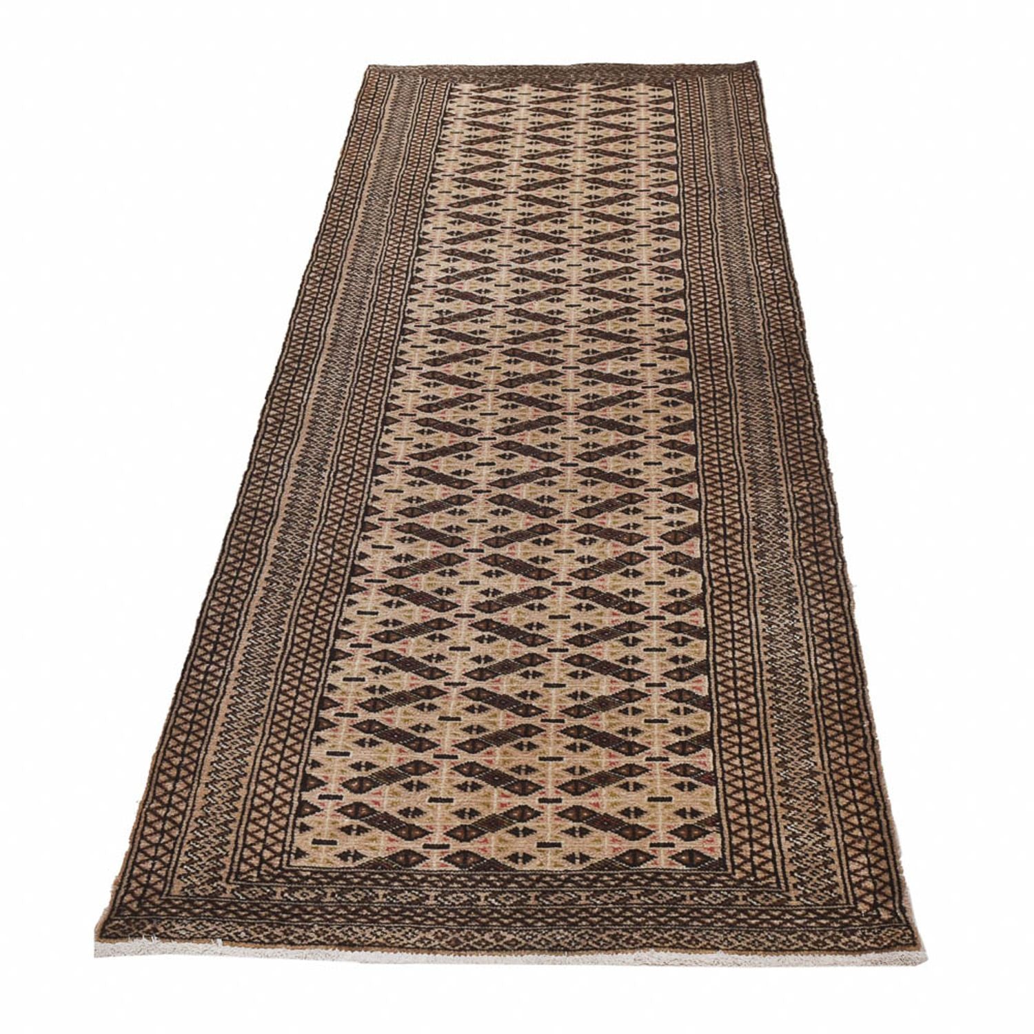 Tappeto corsia Tappeto Turkaman - 285 x 79 cm - sabbia
