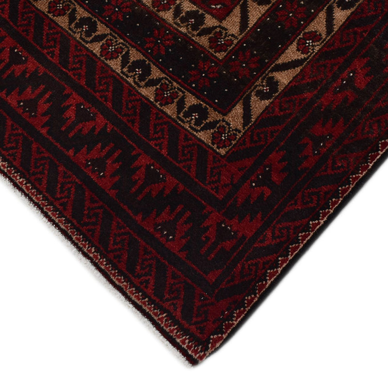 Tappeto corsia Tappeto Belutsch - 196 x 96 cm - rosso scuro