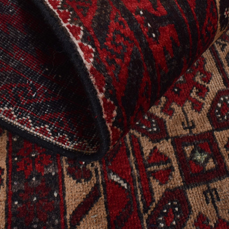 Tappeto corsia Tappeto Belutsch - 196 x 96 cm - rosso scuro