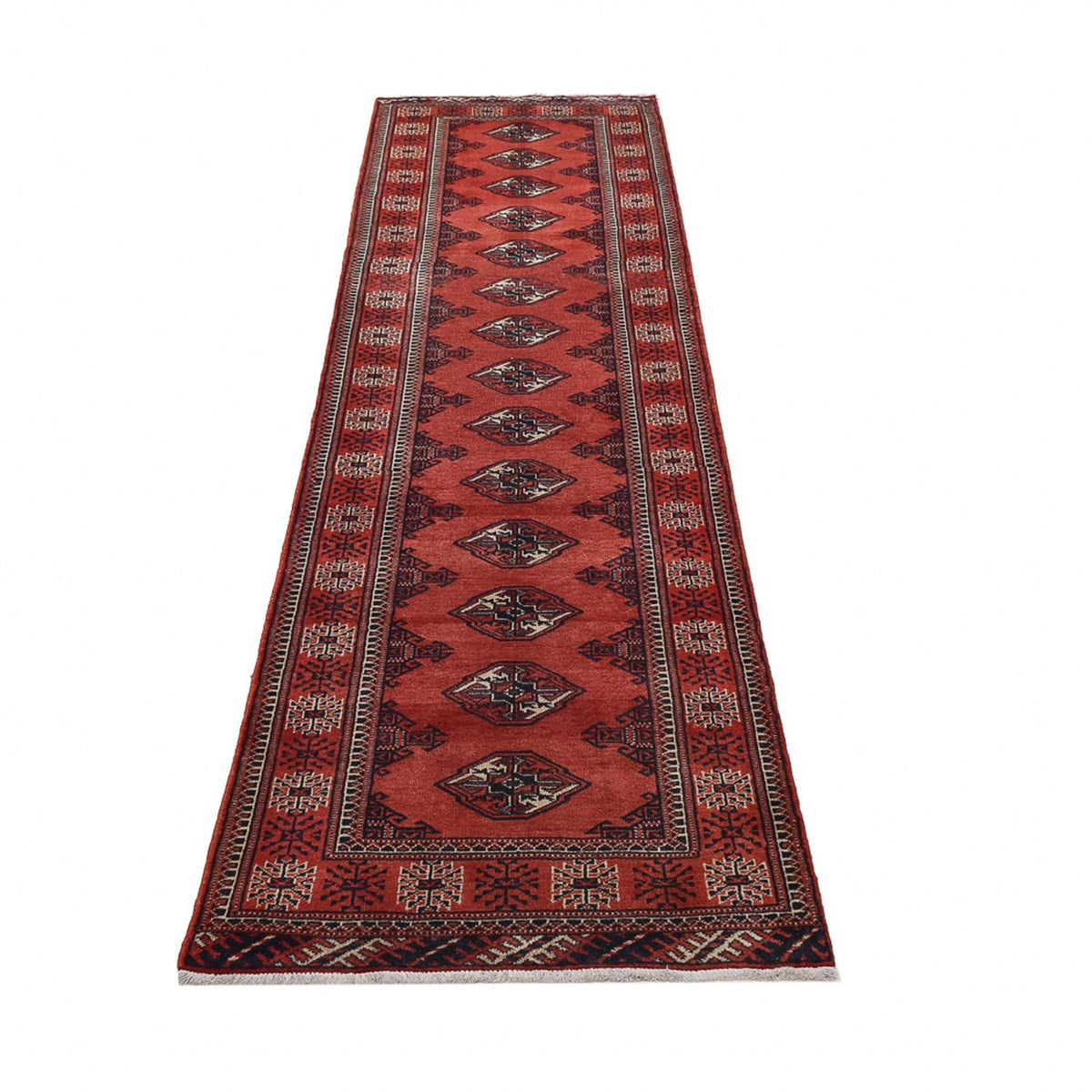 Tappeto corsia Tappeto Turkaman - 333 x 96 cm - rosso