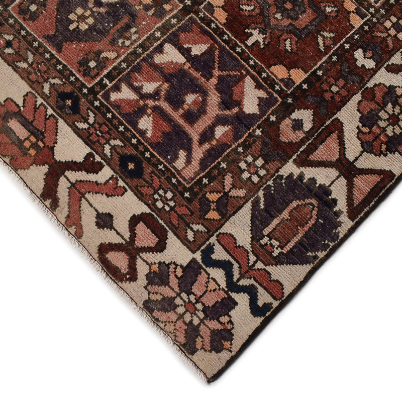 Tappeto vintage - 282 x 198 cm - marrone scuro