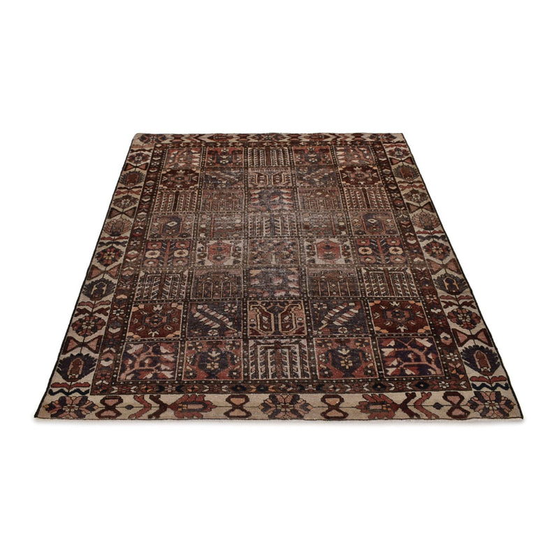 Tappeto vintage - 282 x 198 cm - marrone scuro
