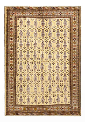Tappeto Turkaman - 213 x 146 cm - beige chiaro
