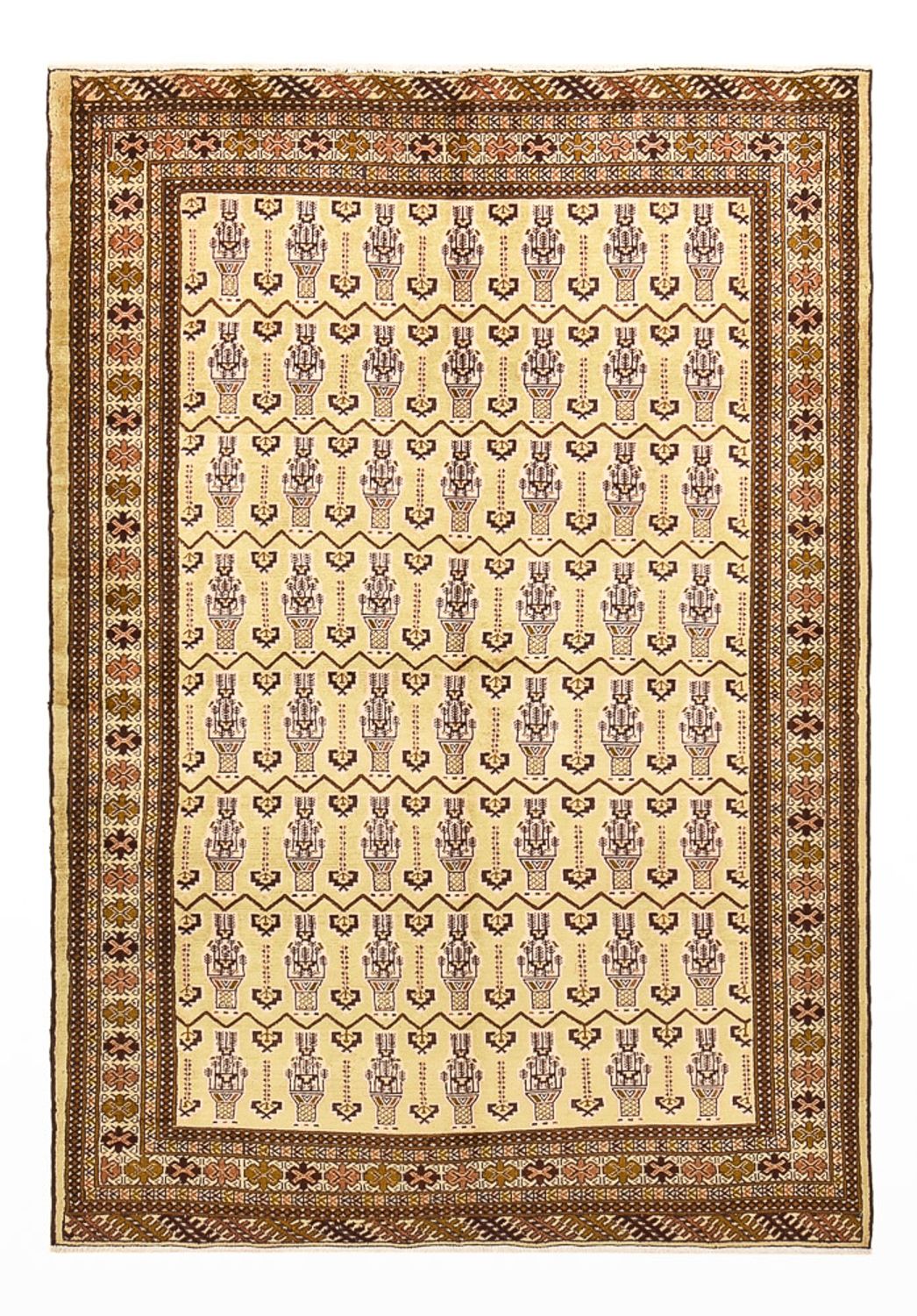 Tappeto Turkaman - 213 x 146 cm - beige chiaro
