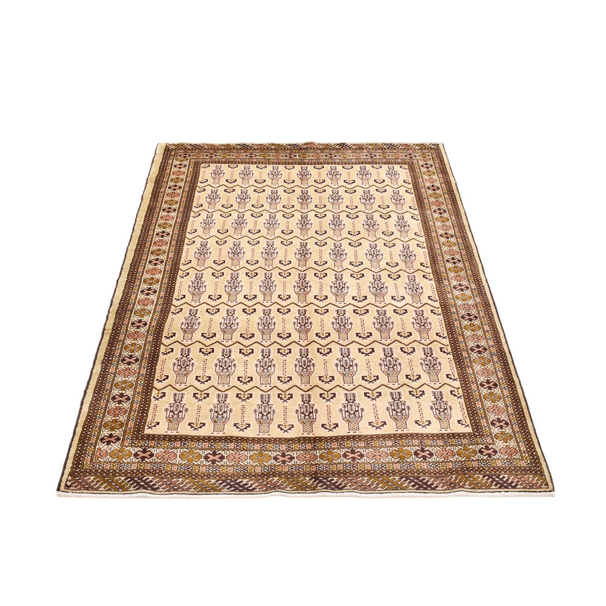 Tappeto Turkaman - 213 x 146 cm - beige chiaro