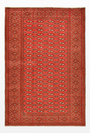 Tappeto Turkaman - 186 x 125 cm - rosso