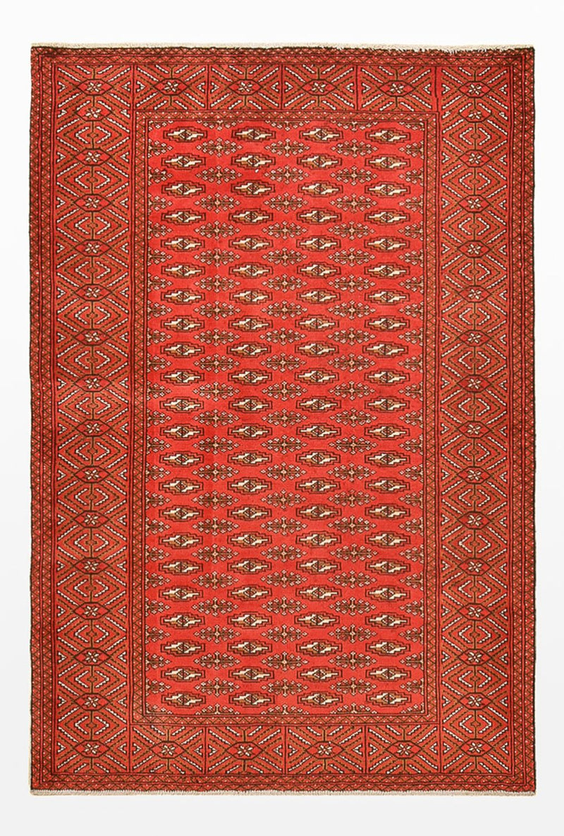 Tappeto Turkaman - 186 x 125 cm - rosso