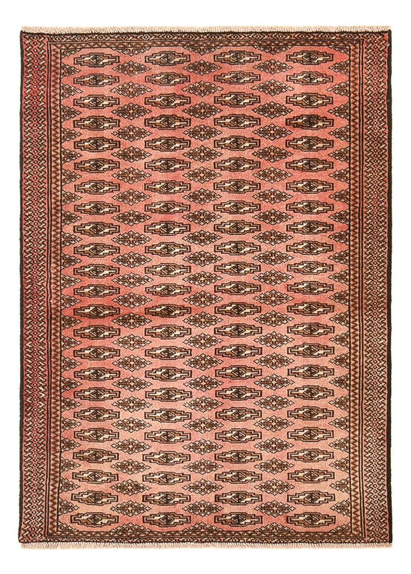 Tappeto Turkaman - 128 x 90 cm - rosso chiaro