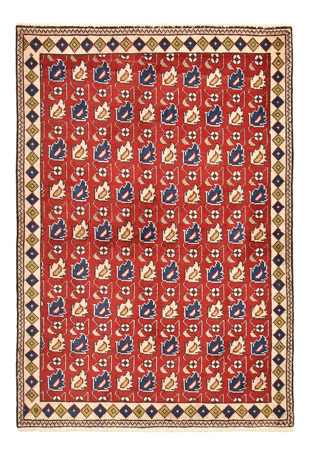 Tappeto Persero - Tabriz - 140 x 96 cm - rosso
