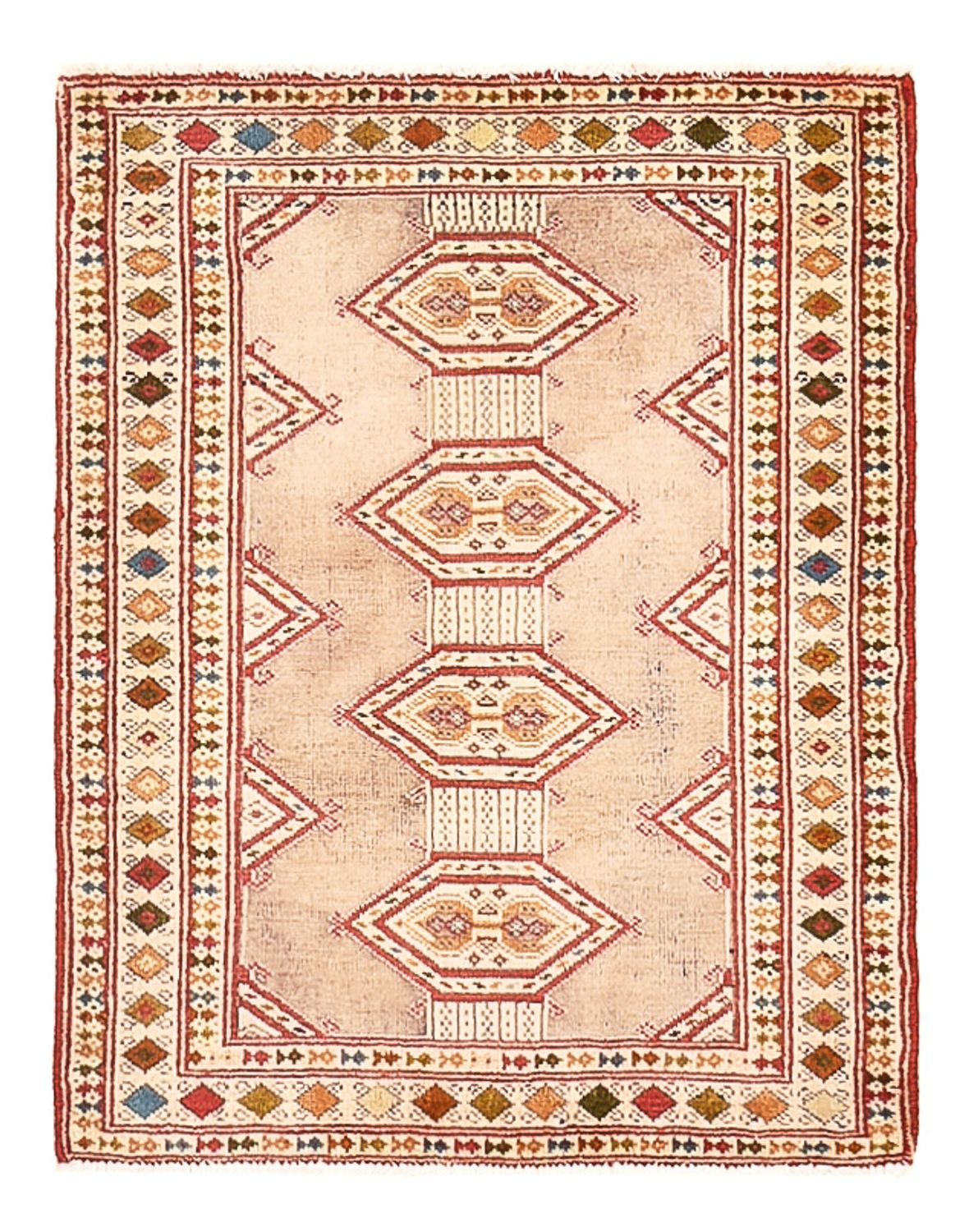 Tappeto Turkaman - 79 x 64 cm - rosa