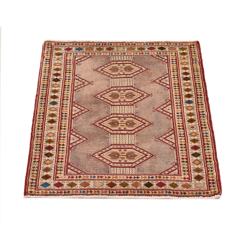 Tappeto Turkaman - 79 x 64 cm - rosa
