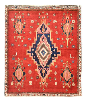 Tappeto corsia Tappeto Persero - Nomade - 129 x 107 cm - rosso