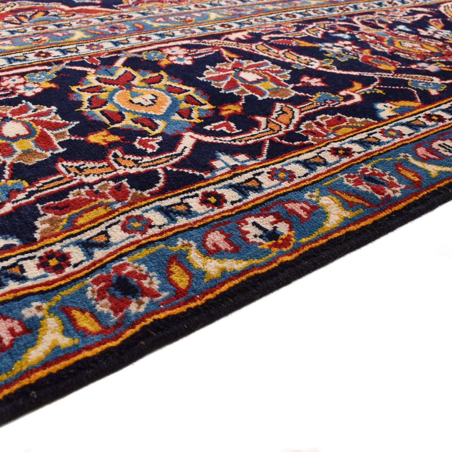 Tappeto Persero - Keshan - 381 x 292 cm - blu scuro