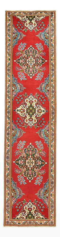 Tappeto corsia Tappeto Persero - Tabriz - 341 x 85 cm - rosso