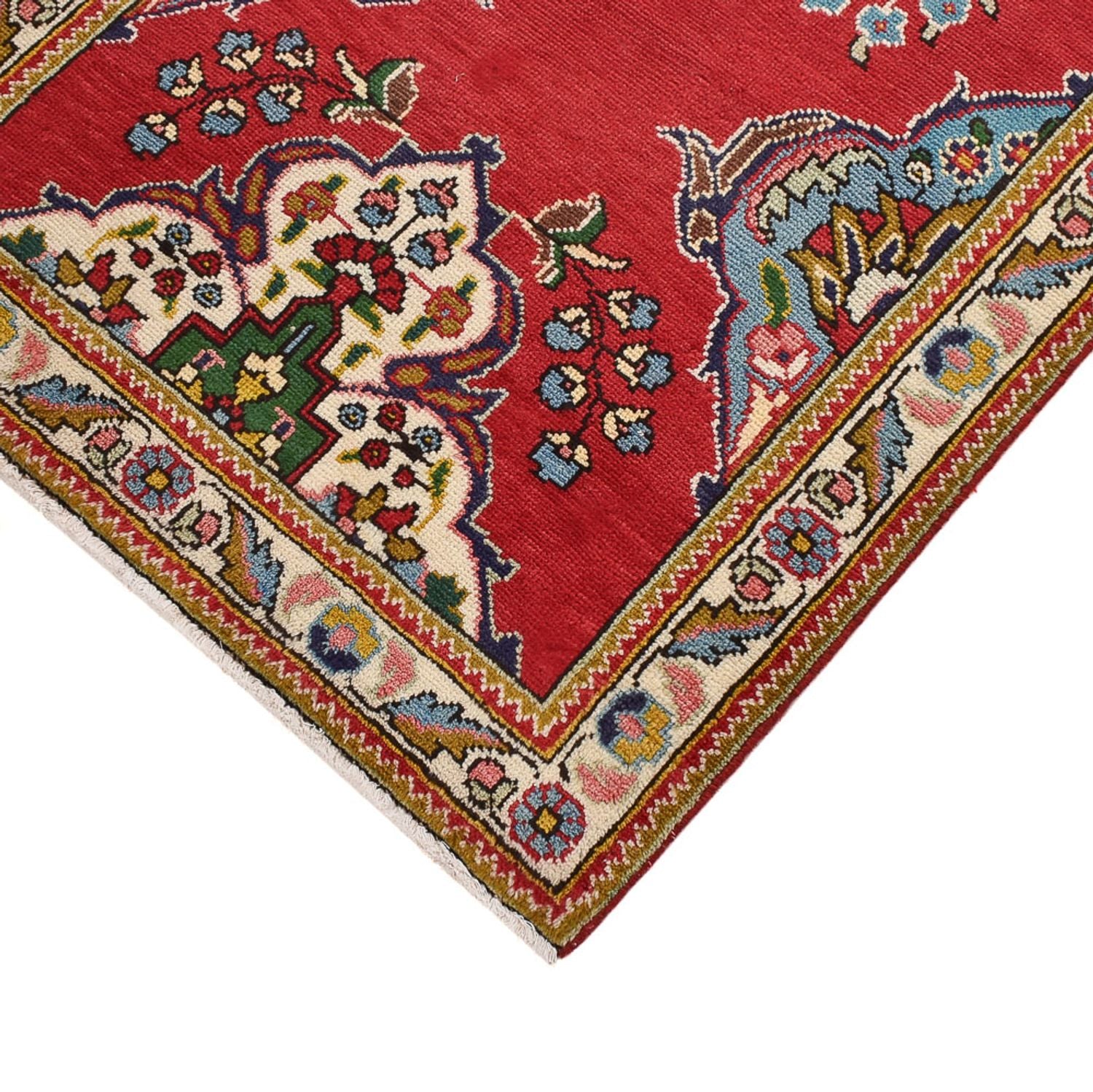 Tappeto corsia Tappeto Persero - Tabriz - 341 x 85 cm - rosso