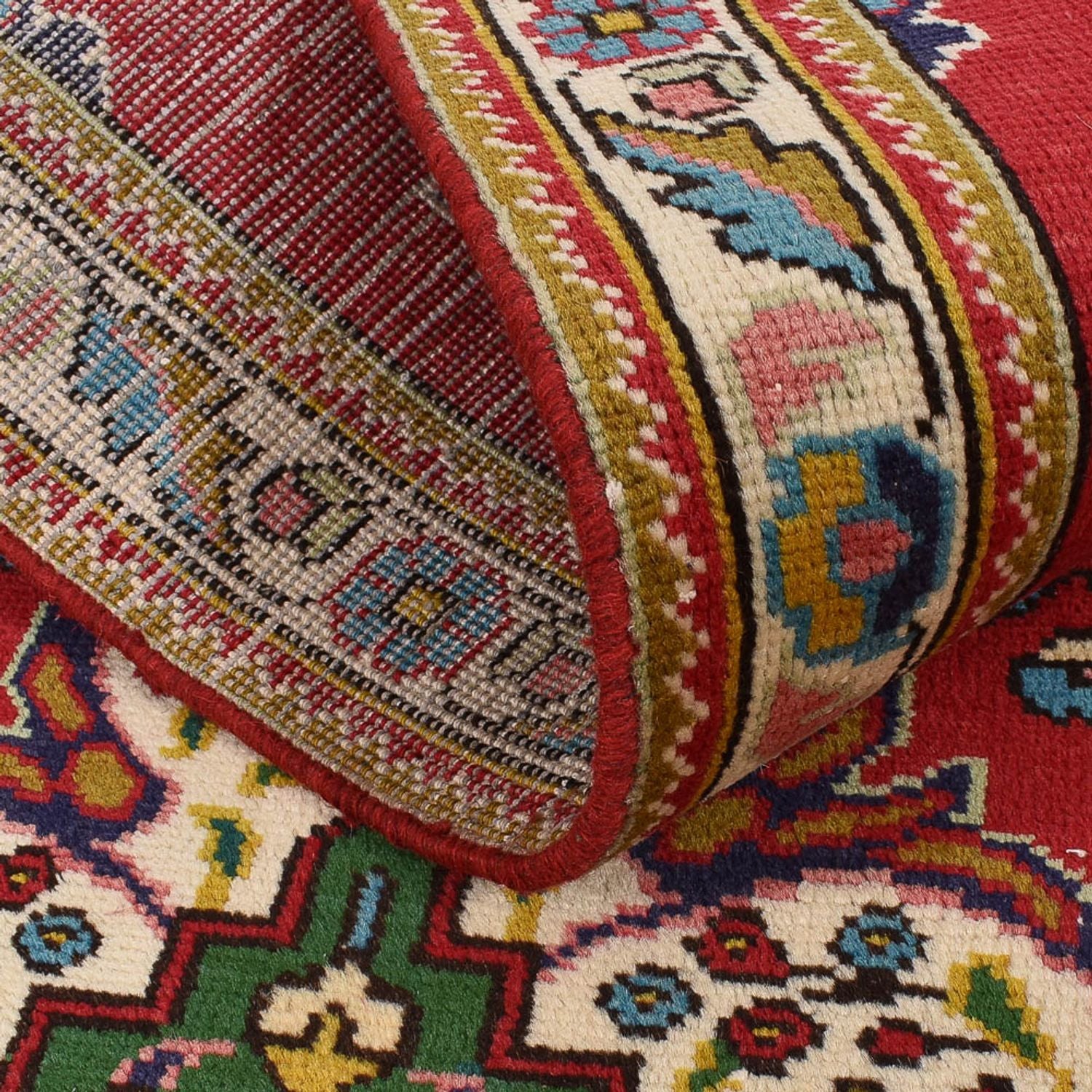 Tappeto corsia Tappeto Persero - Tabriz - 341 x 85 cm - rosso