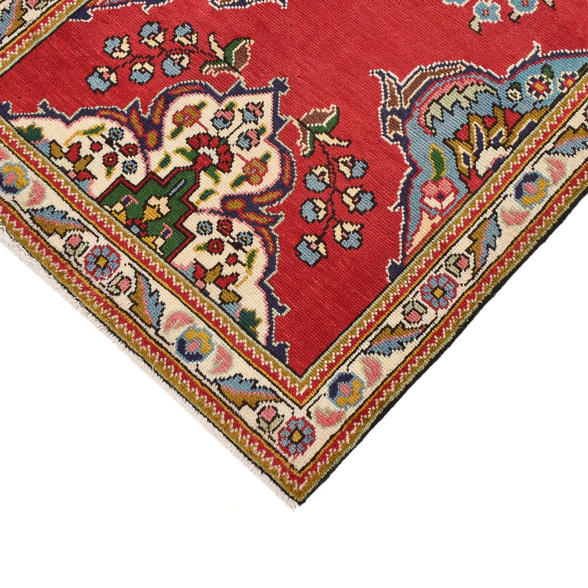 Tappeto corsia Tappeto Persero - Tabriz - 343 x 80 cm - rosso