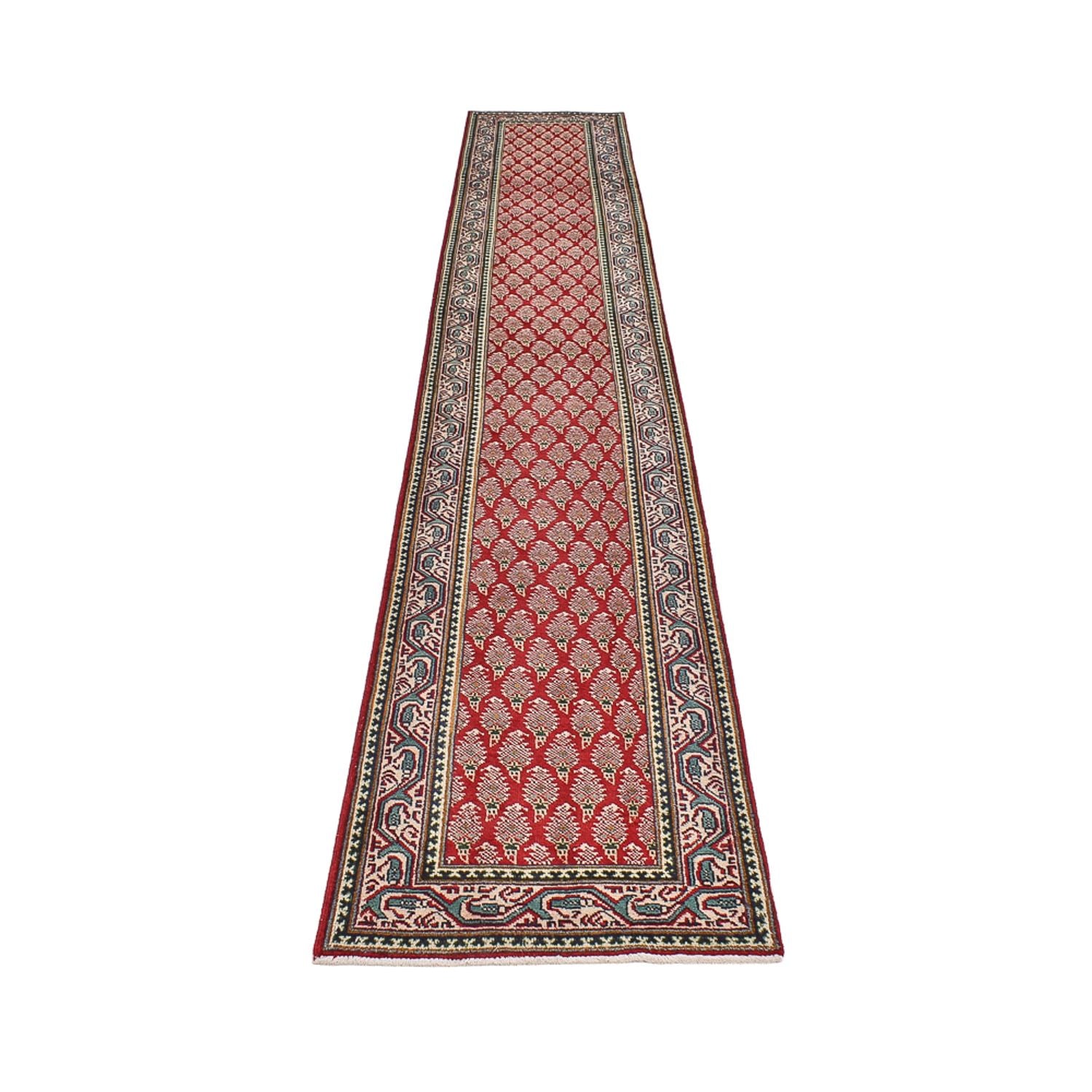 Tappeto corsia Tappeto Persero - Tabriz - 483 x 76 cm - ruggine