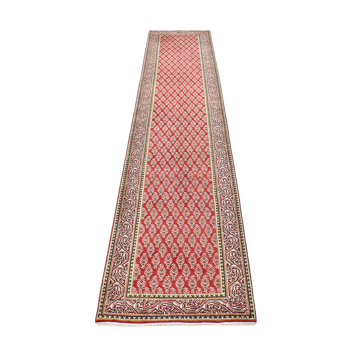 Tappeto corsia Tappeto Persero - Tabriz - 381 x 73 cm - ruggine