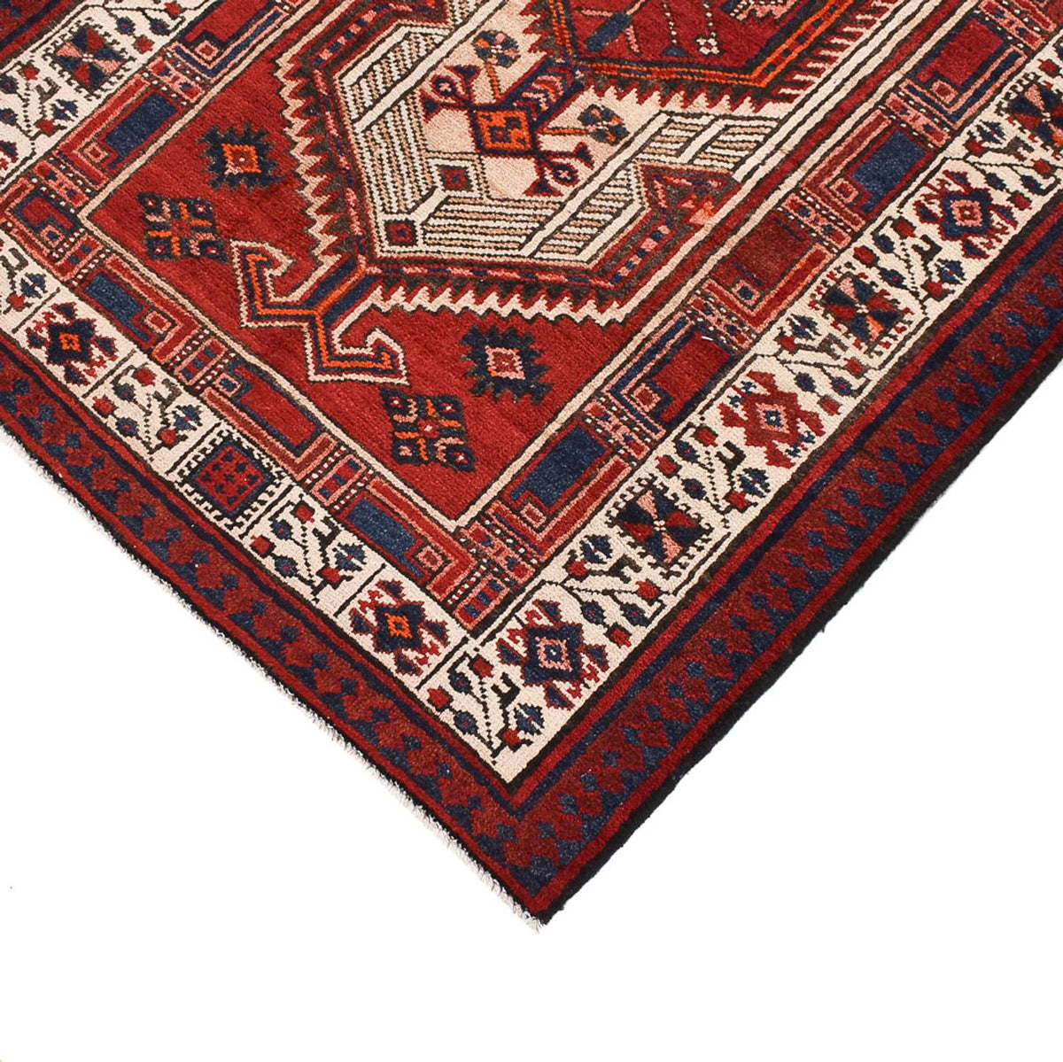 Tappeto corsia Tappeto Persero - Tabriz - 460 x 98 cm - ruggine