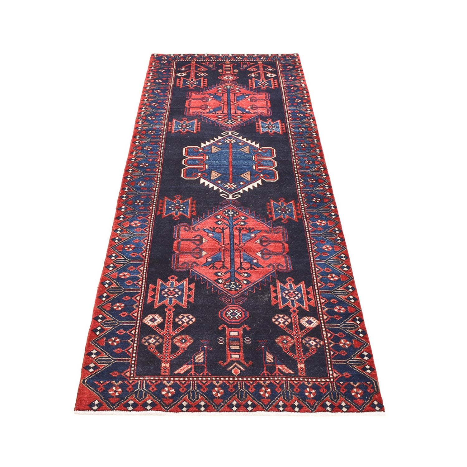 Tappeto corsia Tappeto Persero - Nomade - 285 x 102 cm - blu scuro